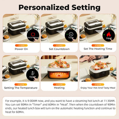HeatMateBox™ Smart Heated Lunch Box
